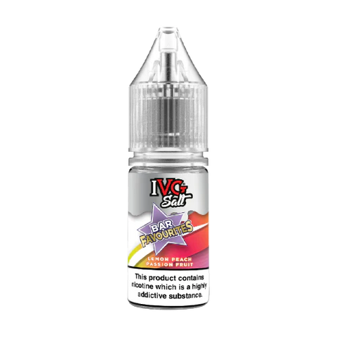 IVG - BAR FAVOURITES - LEMON PEACH PASSION FRUIT - SALTS [PACK OF 3]