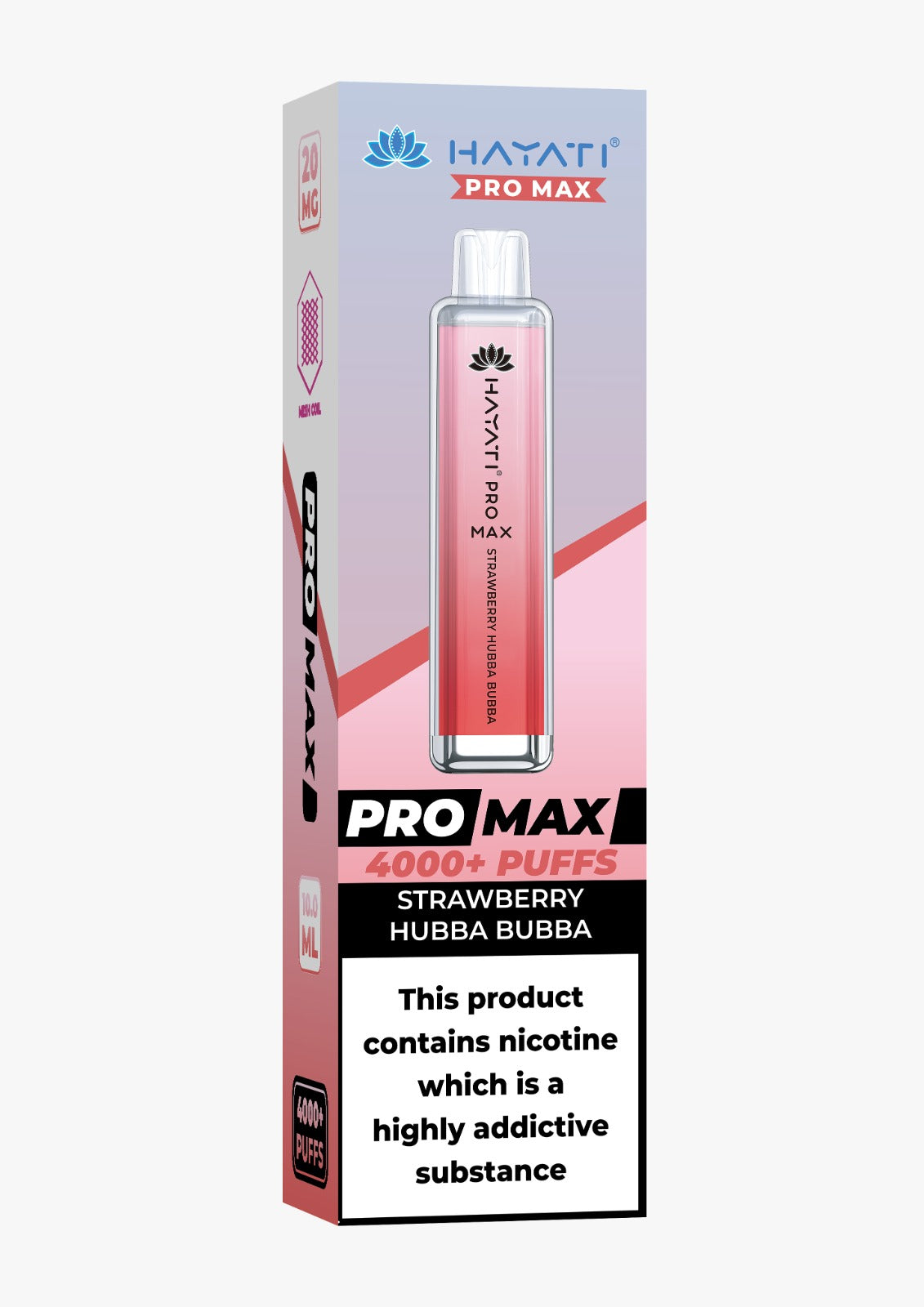 Strawberry Hubba Bubba Crystal Pro Max 4000 Disposable Vape