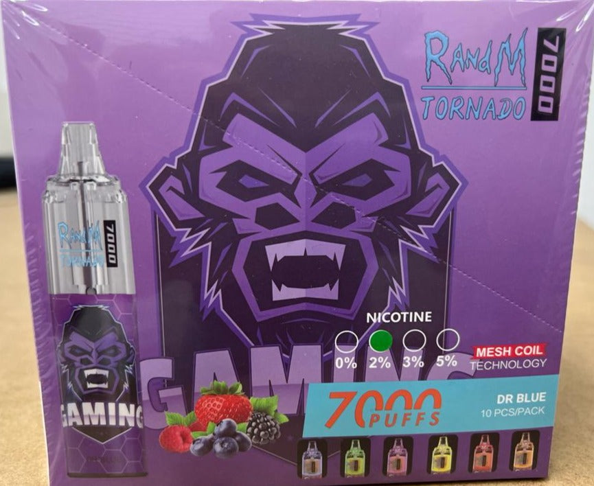 RANDM Tornado 7000 Puffs Disposable Vape-Dr Blue