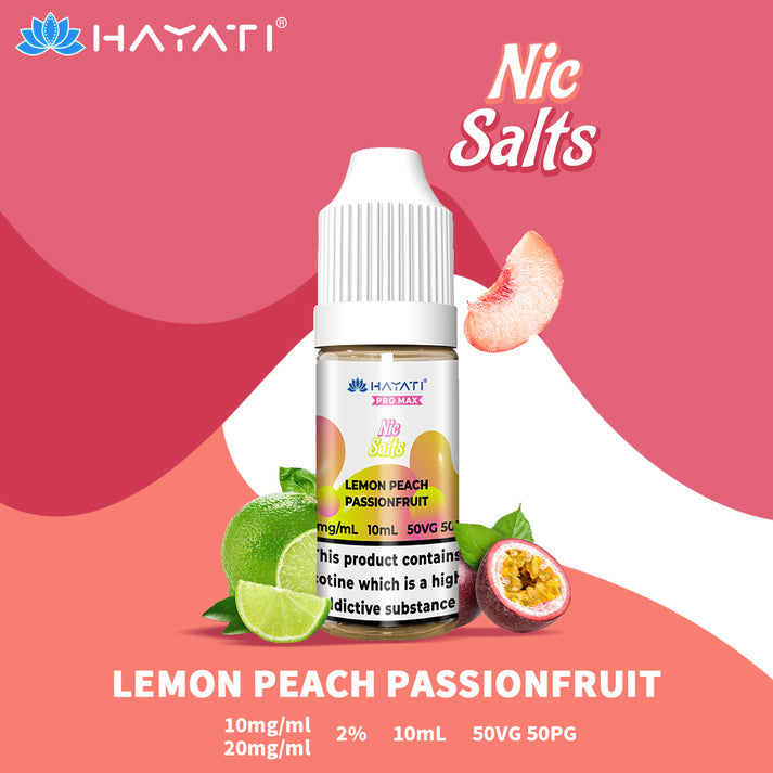 Hayati Pro Max Nic Salt - Lemon Peach Passionfruit
