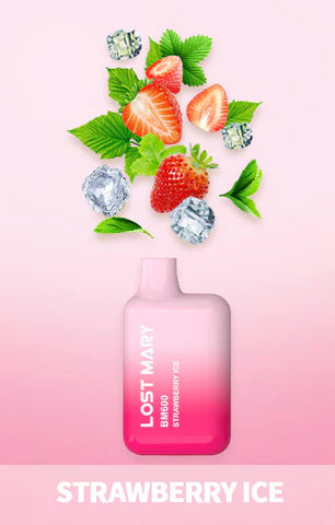 Strawberry Ice Lost Mary BM600 Disposable Vape