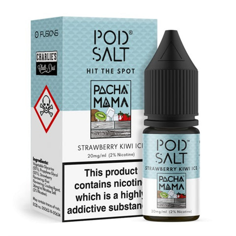 Strawberry Kiwi Ice Nic Salt 20mg E Liquid By Pod Salt