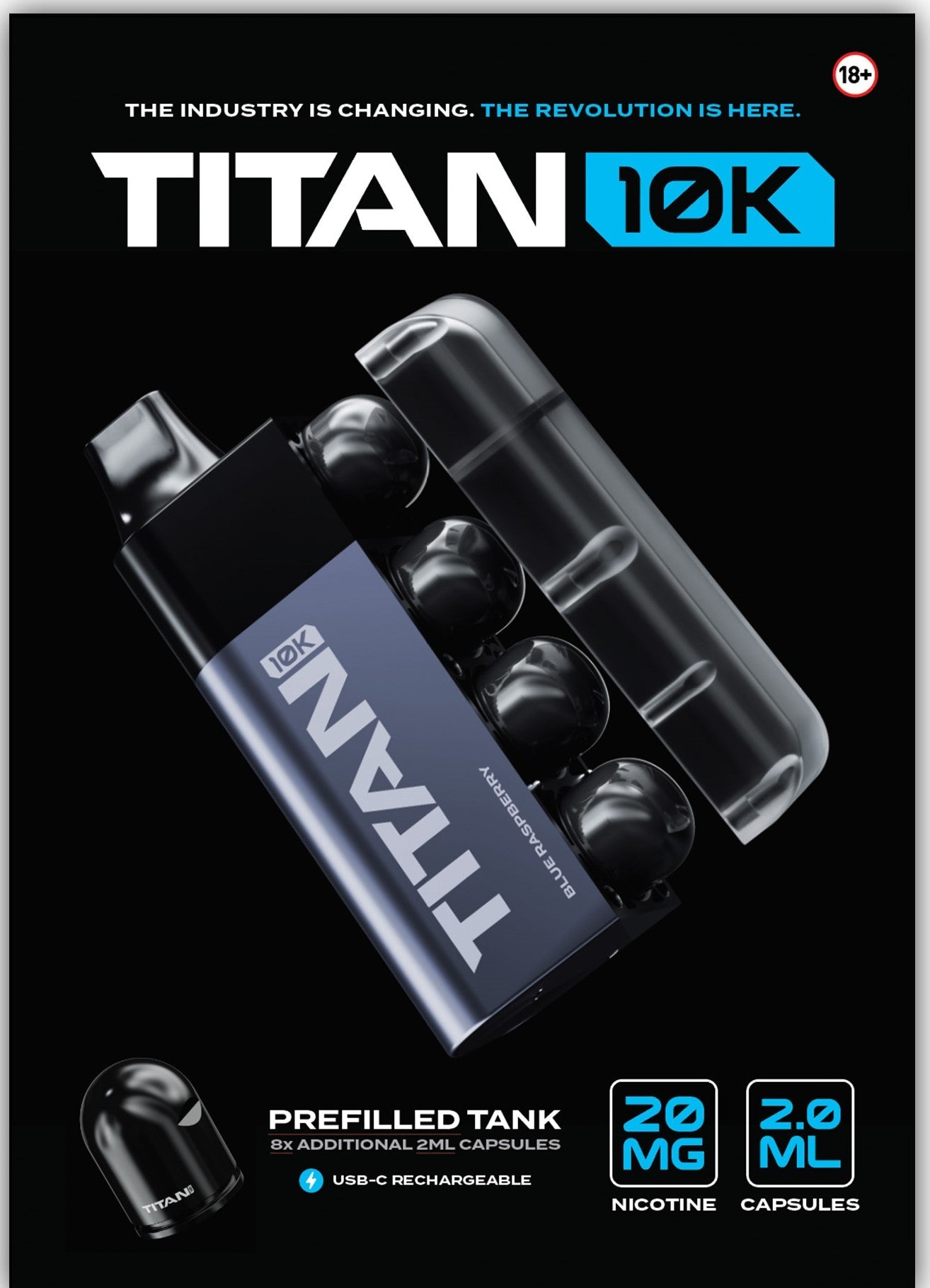 Titan 10k Disposable Vape (Rechargeable)