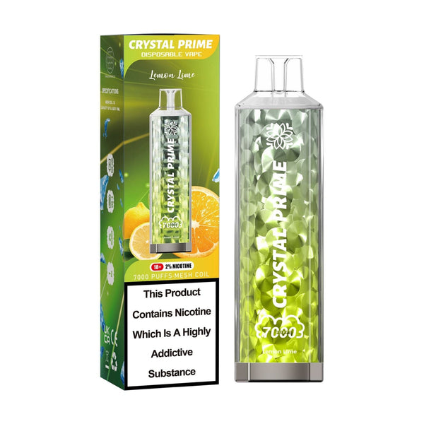 Lemon Lime Crystal Prime 7000 Disposable Vape