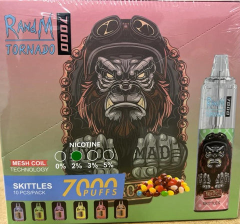 RANDM Tornado 7000 Puffs Disposable Vape - Skttles