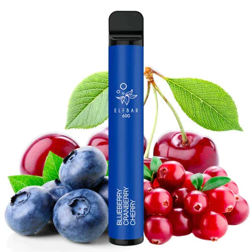 Blueberry Cherry Cranberry Elf Bar 600 Puffs Disposable vape