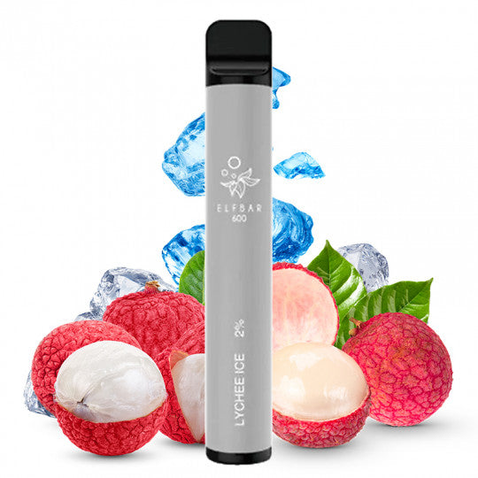 Lychee Ice Elf Bar 600 Puffs  Disposable Vape